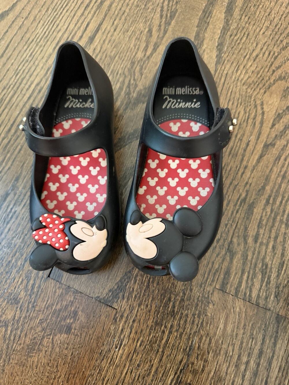 Mini Melissa x Disney Mickey Mouse & Minnie Mouse Mary Jane Toddler Size 8 Girls